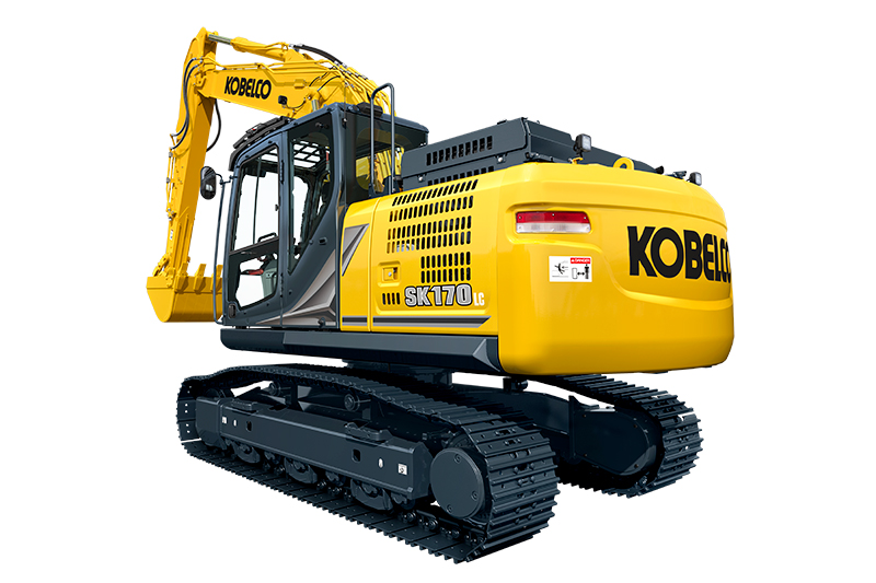 Pictured is a Kobelco SK170LC Kobelco Excavators Back Side, one of many impressive components in Kobelco Excavators.
