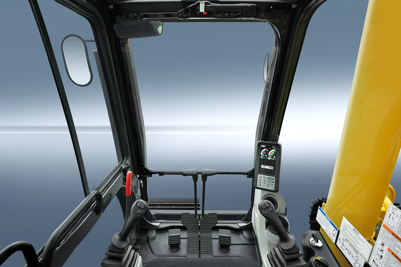 Pictured is a Kobelco SK500LC Kobelco Excavators visibility, one of many great features in Kobelco Excavators.