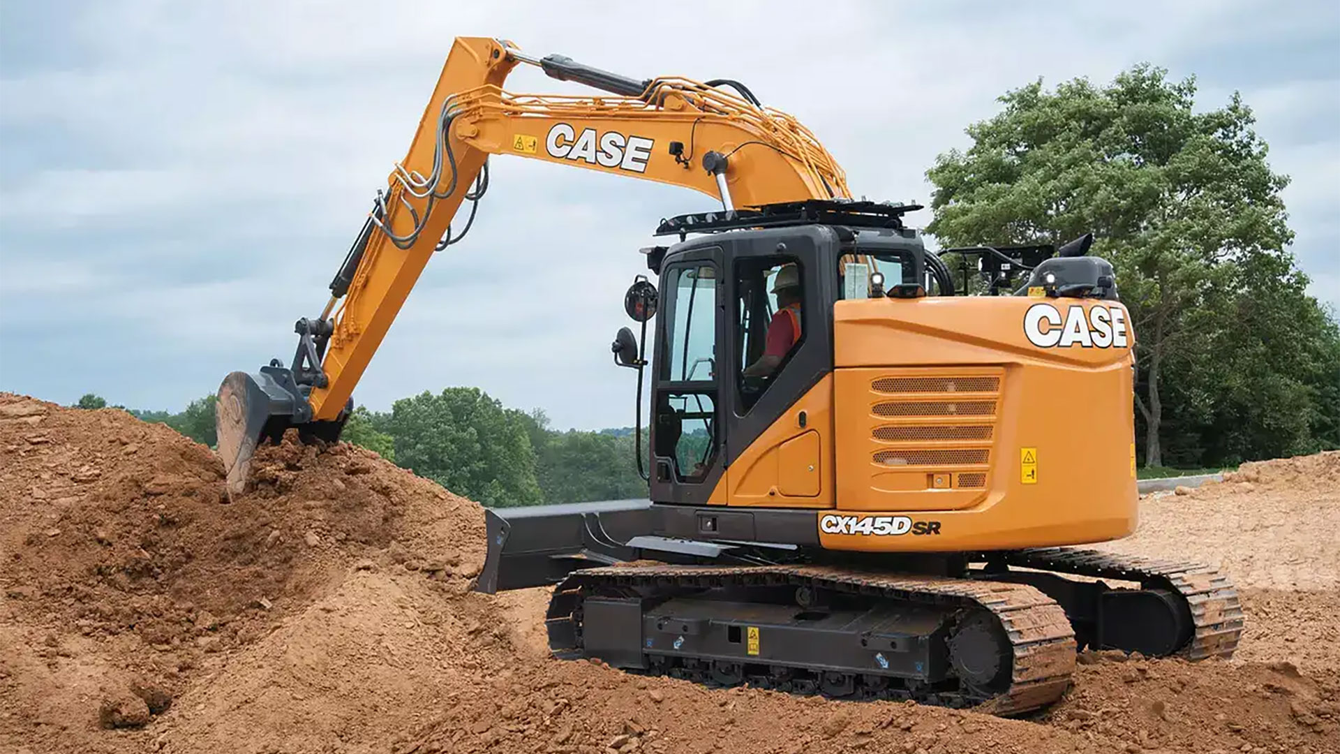 CASE CX145D SR Large Crawler Excavator