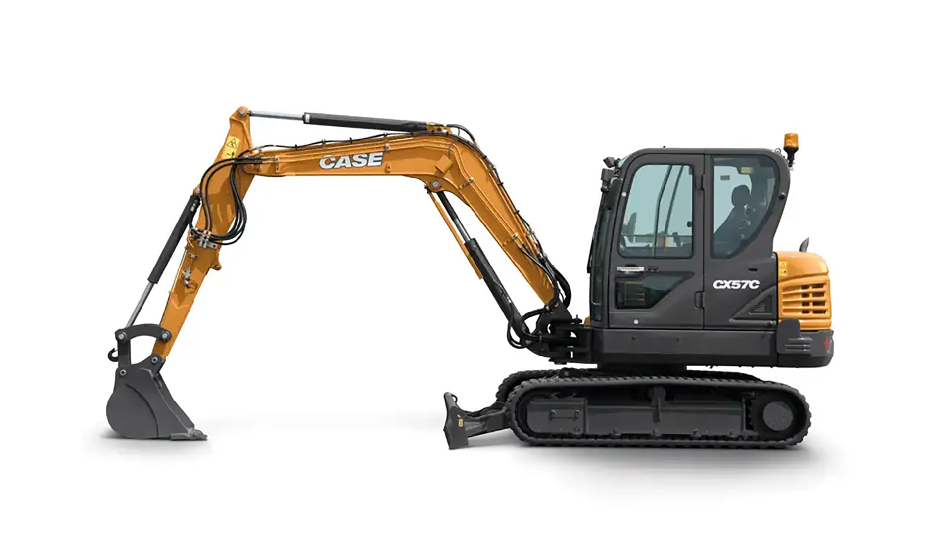 CASE CX57C Mini Excavator profile