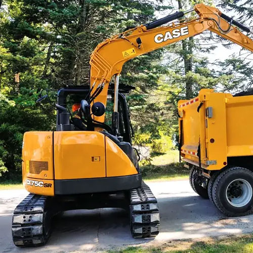 CASE CX75C SR Midi Excavator Thumb