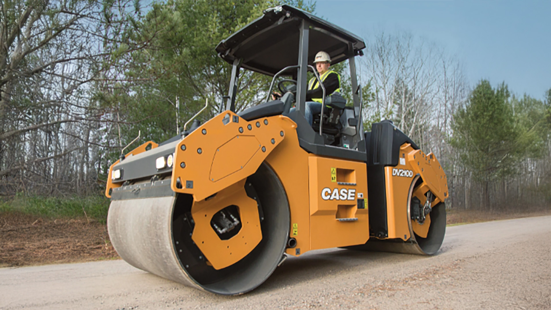 CASE DV210D Double Drum Vibratory Roller exterior