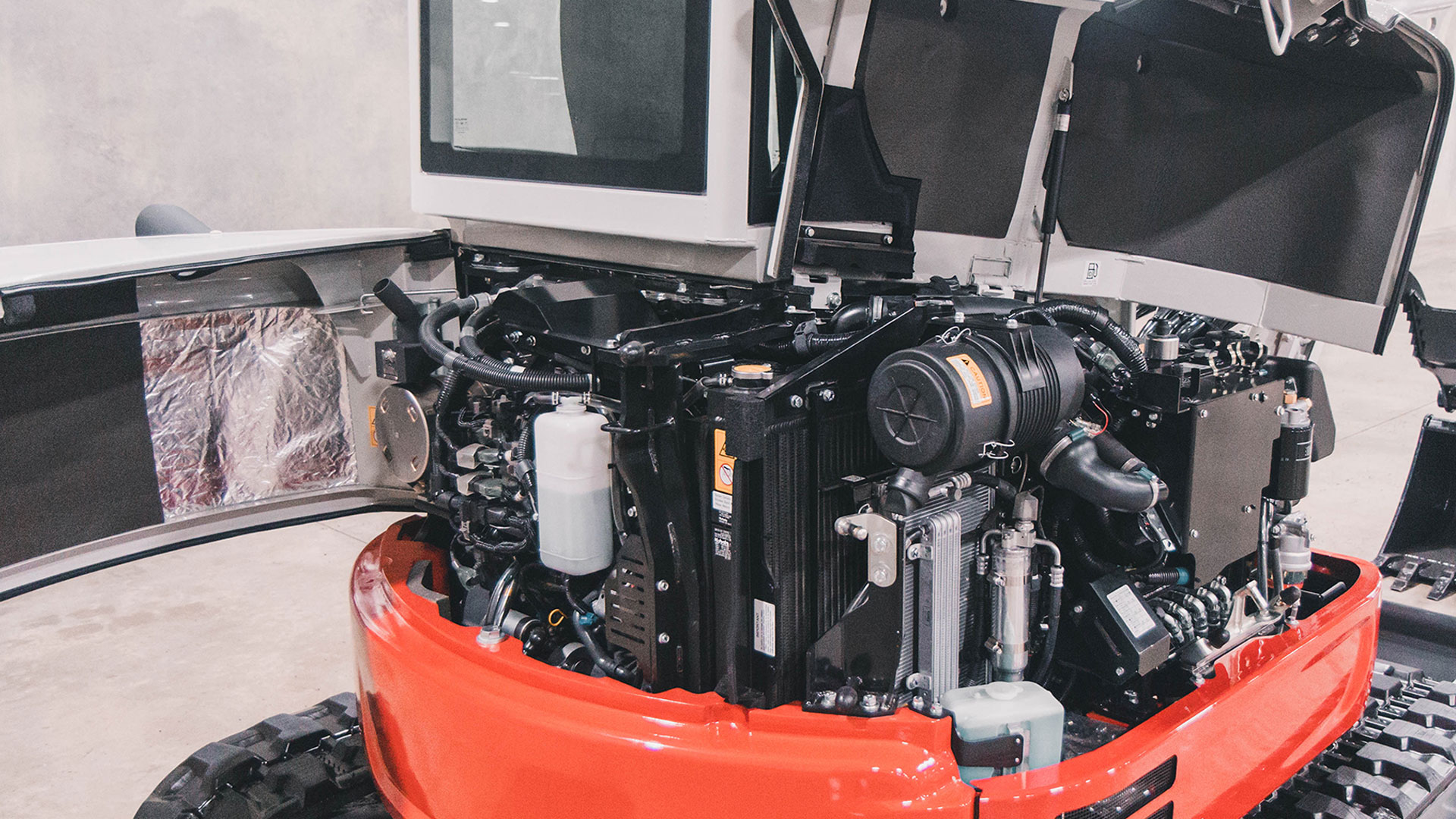 Takeuchi TB350R Mini Excavator interior