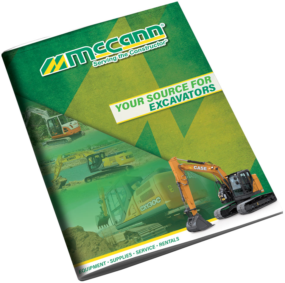 Excavator Brochure Rendering